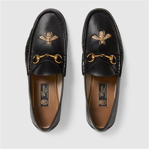 gucci loafers dark red|Gucci bee loafer.